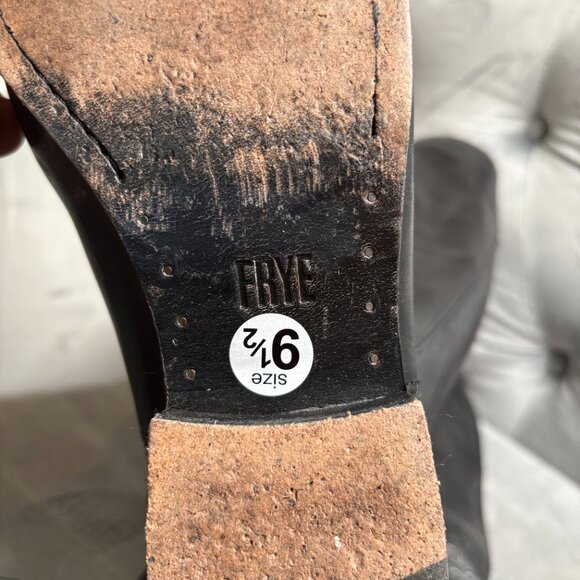 Frye Black Leather Tall Riding Boots – Size 9.5 MELISSA BUTTON - Picture 13 of 14